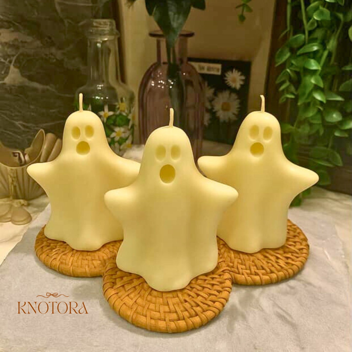 Spooky Ghost Decorative Candle