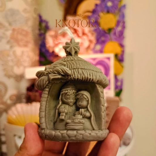 3d Stone House Candle