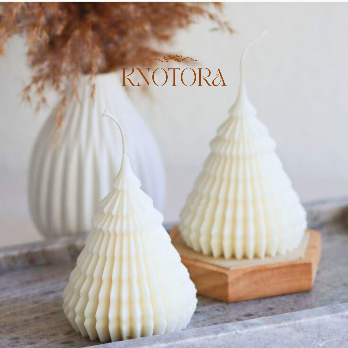 Christmas Tree Candle (Origami Shape)