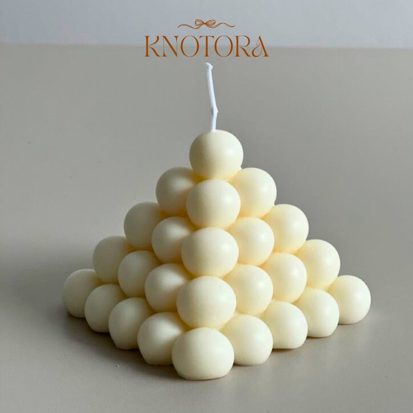 Pyramid Shaped Bubble Candle