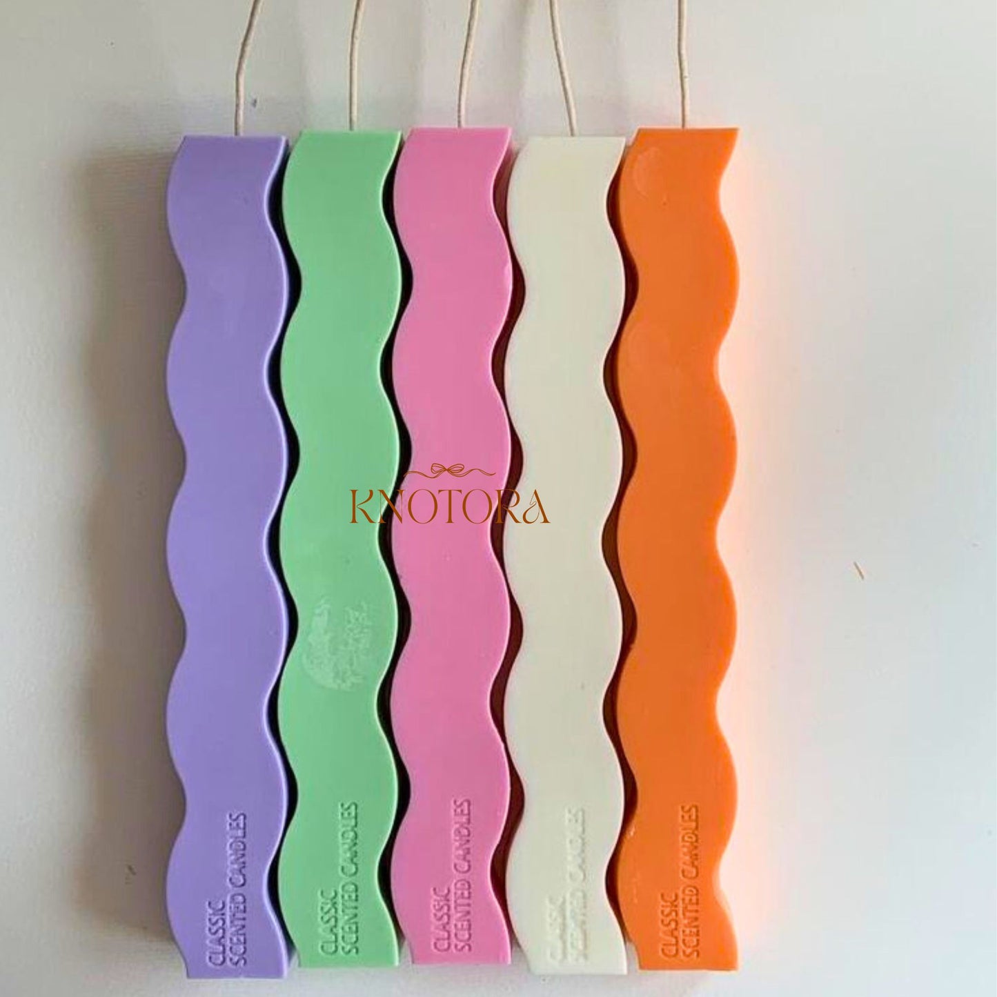 squiggle Taper Candle