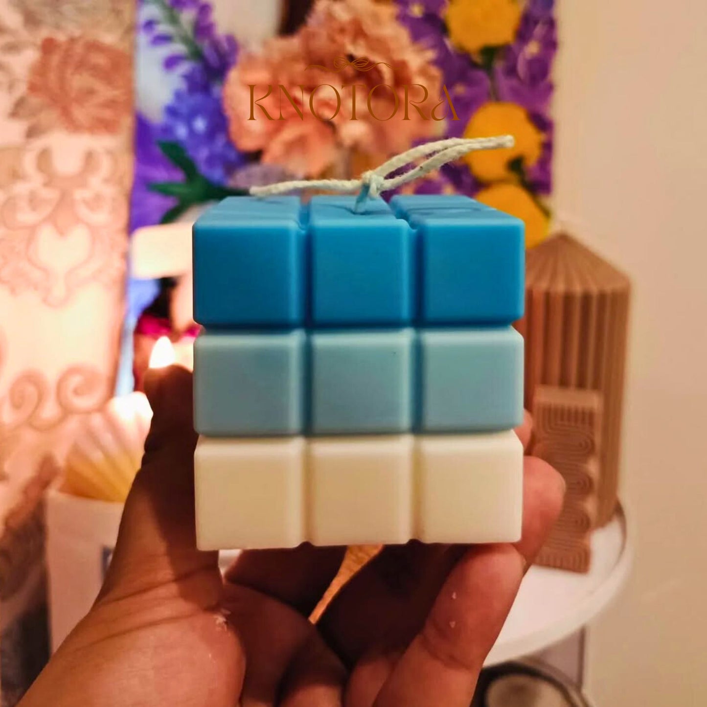 Rubik Cube Candle