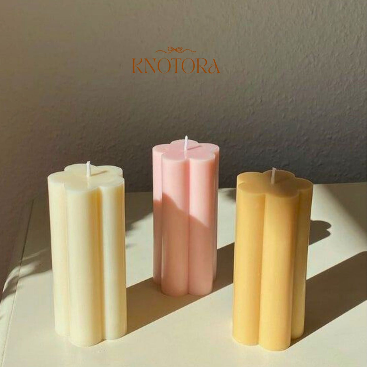 Flower Pillar Candle