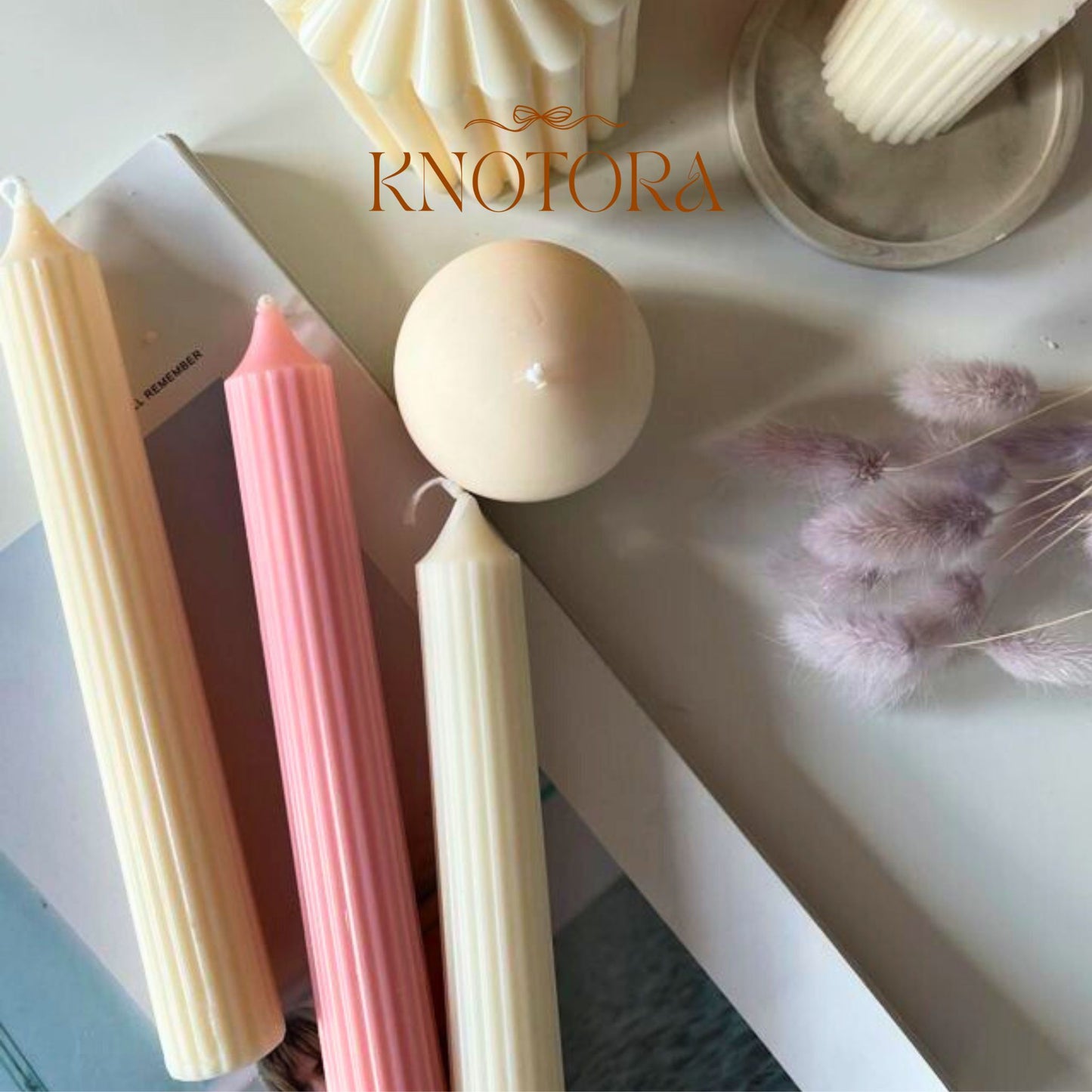 Cylindrical Stripped Candle