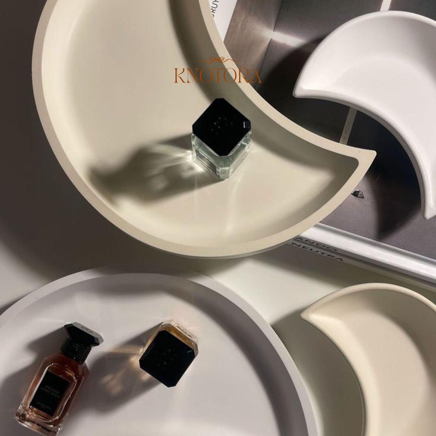 Crescent-Shaped Tray