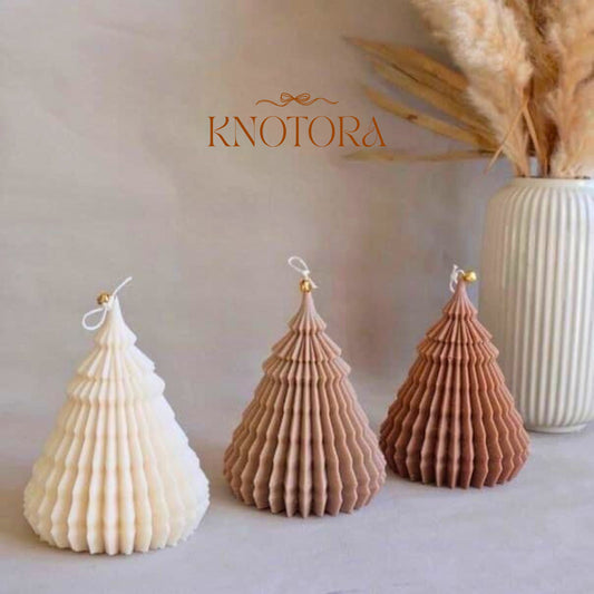 Christmas Tree Candle (Origami Shape)