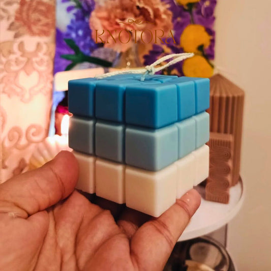 Rubik Cube Candle