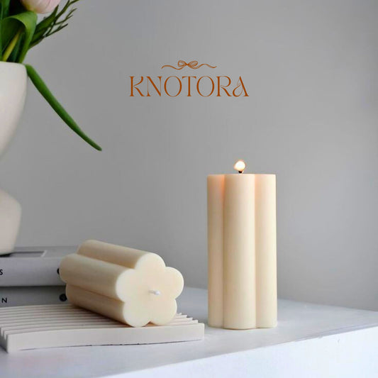 Flower Pillar Candle
