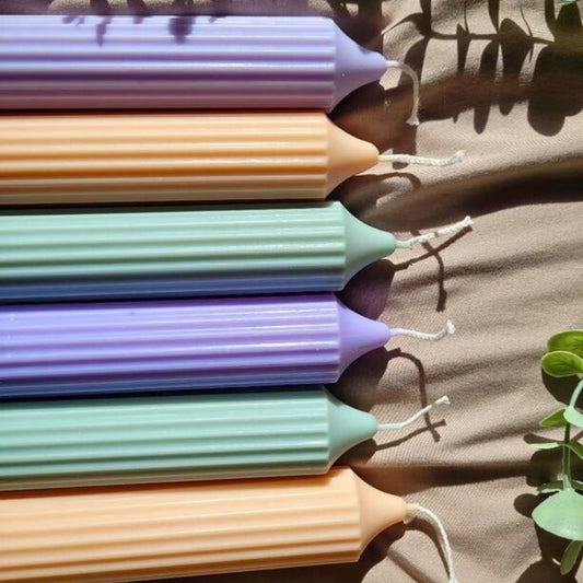 Cylindrical Stripped Candle