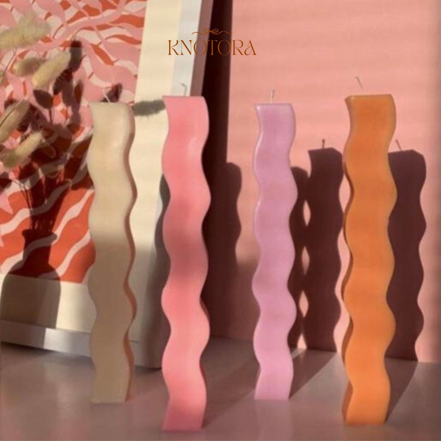 squiggle Taper Candle